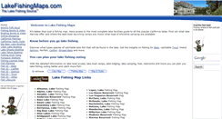 Desktop Screenshot of lakefishingmaps.com