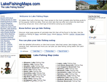 Tablet Screenshot of lakefishingmaps.com